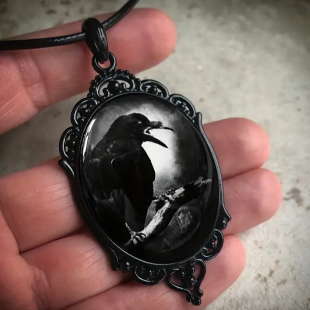 Raven necklace